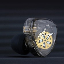 Kz Merga Hibrit Sürücü Hi-Fi Monitör Yüksek Hassasiyetli (104DB) Kablolu Kulak Içi Kulaklık