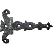 The Gencoo Antika Tarz Dekoratif Pirinç Kuyruklu Kelebek Menteşe - 63X100 Mm, Oksit