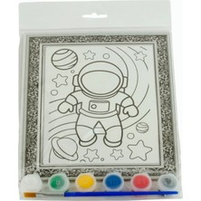 Bijuteri Net Astronot Boyama Tuval Seti