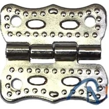 The Gencoo Papatya Menteşe - Küçük 20X20 Mm, Nikel, 100 Adet