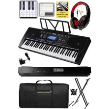 Cekar Store Midex PS-4500KS Tuş Hassasiyetli 61 Tuşlu Org LCD Ekran USB Mp3 (Stand Kulaklık Çanta Notalık Adaptör)