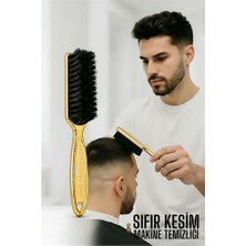 Serac Collection Gold Fade Fırça – Berberler Için Sıfır Kesim ve Makine Temizleme Fırçası  - SA002G-6EPTF