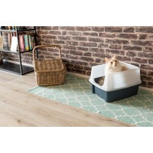 Assess Store Ohyama, Kedi Tuvaleti, Kapalı Kedi Tuvaleti, Kürek, G 48,5 x D 38 x Y 30 Cm, 2'li Set, Clh-12, Gri