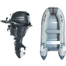 Marinport 4.30 Ahşap Taban Şişme Bot + Yamaha 15 Hp Deniz Motoru