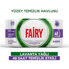 Assess Store Çok Amaçlı Yüzey Temizlik Havlusu 100 Yaprak | Lavanta Yağlı | Beyaz Sirke & Karbonat | 48 Saat Temizlik Etkili | Iz Bırakmayan Formül