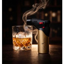 Gigante Premium Pürmüz Çakmak - Viski&Kokteyl Tütsüleme,Mutfak&Hobi Alevli Torch