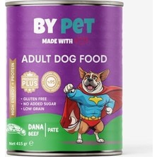 Assess Store Bypet Dana Etli Yetişkin Yaş Köpek Maması 1 Adet -400 Gram Konserve