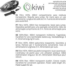 Assess Store KVC-4005 Oto Süpürgesi, Beyaz