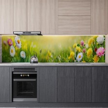 Assess Store Mutfak Tezgah Arası Folyo Kaplama Folyosu Papatyalar 60X400 cm