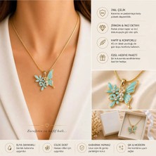 VogueaStyle Zarafetin En Ince Hali: Turkuaz Kelebek Kolye