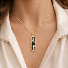 VogueaStyle Ay Evreleri Detaylı Minimal Kolye
