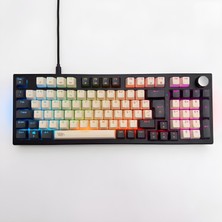 Gameagle Numpadli Rgb Kablolu Mekanik Gaming Klavye Mavi Switch, Knob Kontrollü Ses ve Işık Ayarı, Hot Swap, Eva Süngerli