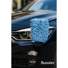 Assess Store Mikrofiber Makarna Araba Yıkama Eldiveni Yüksek Emicilikli Lint Yok Çiziksiz Uyumlu Elastik Manşetli Kolay Kavranabilir Konforlu