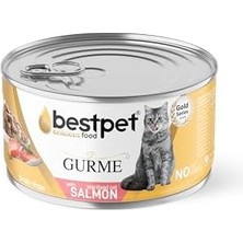 Assess Store Bestpet Kısırlaştırılmış Gurme Kediler Için, Tahılsız, Somon Parça Etli Yaş Mama, 85 gr x 24 Adet