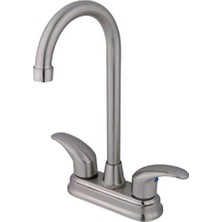 Assess Store KB6498LL 4 Inç Merkez Çubuk Musluk, 10,7 Cm, Fırçalanmış Nikel