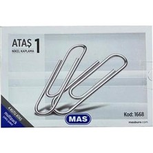 Assess Store Mas Multipack Ataş No:1 Nikel Kaplı 4 Paket