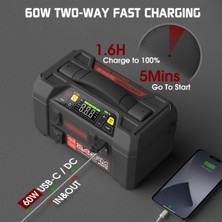 Assess Store Lokithor AW401 12V 2500AMP Li-Polimer Akıllı Akü Takviye + Pompa + Basınçlı Yıkama + Powerbank + LED Lamba