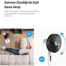 Assess Store Smart Akıllı Vantilatör Wi-Fi Bluetooth Mobil Uygulama ile Uzaktan Kontrol Edilebilen Max. 60 Db Ultra Sessiz 7 Saat Zamanlayıcı Ayaklı Fan X7430