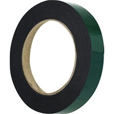 Assess Store Çift Taraflı Köpük Bant Eva Montaj Bandı 18 mm x 10 Metre, Yeşil/siyah