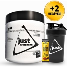 Just Nutrition L-Arginine 360 Gr L-Arjinin 120 Servis + Shaker + Protein Kahve Hediyeli