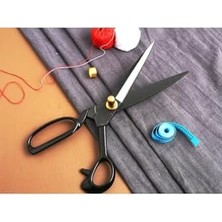 Assess Store 28 cm Büyük Boy Vidalı Tezgah Üstü Çelik Somunlu Profesyonel Kumaş Kesim Makası