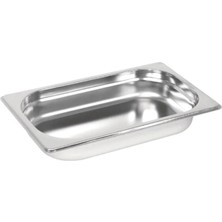 Assess Store Paslanmaz Çelik Gastronom/gastronorm Küvet Gn 1/4-40 (26,5 x 16,2 x 4 Cm)
