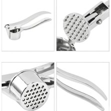 Assess Store Profesyonel Paslanmaz Çelik Sarımsak Ezici - Ergonomik Lüks Sarımsak Presi, Dayanıklı Metal Sarımsak Kırıcı ve Püre Yapıcı, Pratik Mutfak Gereçleri ve Manuel El Presi