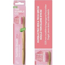 Assess Store The Humble Co. Humble Brush Pro Yetişkin Soft Lila 0.01 Inceltilmiş Hegzagonal Fırça Kılları Içeren Bambu Diş Fırçası (3 Paketi)