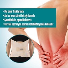 Assess Store Flexy Medical Ayarlanabilir Lumbosakral Kemerli Bel Korsesi, Ameliyat Sonrası, Bel Ağrısı Giderici 32 cm Çelik Balenli Bel Fıtığı Korsesi, Skolyoz, Lomber Disk, Herni, Fıtık, Kireçlenme, Karın Destek