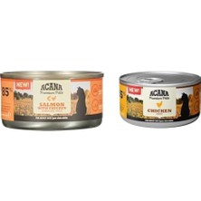 Assess Store Acana Premium Pate (Ezme) Konserve Yaş Kedi Maması, Somonlu ve Tavuklu, 85 gr & Acana Premium Pate (Ezme) Konserve Yaş Kedi Maması, Tavuklu, 85 gr