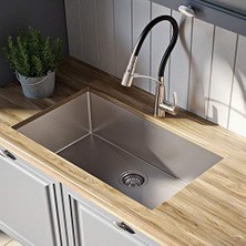Assess Store KHU100-28 Mutfak Lavabosu, 71 Cm, Paslanmaz Çelik