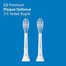 Assess Store Sonicare Premium Plaque Defence Yedek Başlık, 10 Kat Daha Fazla Plak Temizliği, Yumuşak Fırça Başlığı, 2’li Paket, Beyaz, HX9042/87