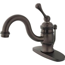 Assess Store KB3405BL Victoria 4 Inç Lavabo Bataryası, Metal Kolu Saplı Yağ Ovuşturdu Bronz