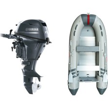 Marinport 4.30 Alüminyum Taban Şişme Bot + Yamaha 15 Hp Deniz Motoru