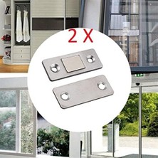 Assess Store 2 Çift Çok Amaçlı Kapı Kapak Dolap Çekmece Mobilya Durdurucu Kapatıcı Mıknatıslar