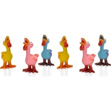 Assess Store Köpek Oyuncağı, Sesli, Horozlar, Lateks, Çeşitli Renklerde, 17X9,5X9CM (2 Paketi)