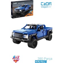 Vagonlife Cada Çek Bırak Araba Smash Off-Roader Pickup Truck 390 Parça Araba Yapım Seti -FFC52029W-390P