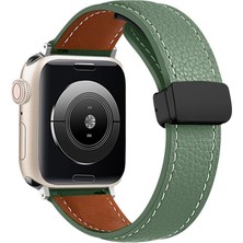 Vintessy Watch 38MM KR414 Daks Deri Kordon (Saat Değildir) - Koyu Yeşil