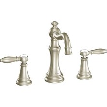 Assess Store TS42108BN Weymouth Two-Handle Arc Banyo Musluk Kiti Without Valve, Fırçalanmış Nikel By