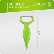 Assess Store Börner 6 Başlıklı Yeşil Garnitür Soyacak Seti