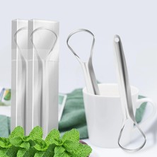 Assess Store Emey Çelik Dil Temizleyici,dil Sıyırma Aparatı,dil Kazıyıcı (2)