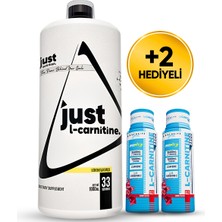 Just Nutrition L-Carnitine 1000 Mg 1000 Ml 33 Servis Limon + 2 x L-Karnitin Shot Hediyeli