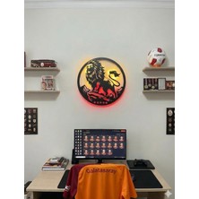 Zuzuca Store Sarı Kırmızı Yeni Sezon 5 Yıldızlı Aslan Duvar Dekorasyon