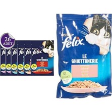 Assess Store Felix Tavuk Etli Kedi Yaş Mama (26 x 85 Gr) ve Felix Somonlu Kedi Yaş Mama (26 x 85 Gr)