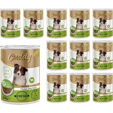 Assess Store Cuddy Yavru Köpek Kuzulu ve Jöleli Konserve Mama 400 gr x 12 Adet