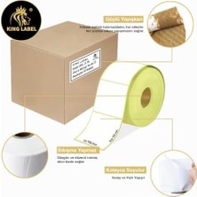 Assess Store Label 100X100MM Termal Barkod Etiketi 12 Rulo 500'LÜ Sarım Toplam 6000 Etiket