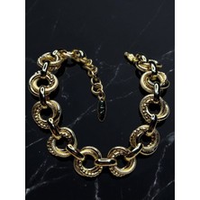 Zarene Silver Xuping Simli Halka Bileklik 14K Gold