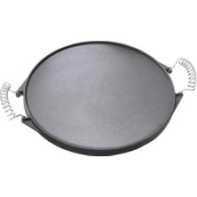 Assess Store Gurme Döküm Plaka, Barbekü Izgara Plakası, Oluklu ve Düz Izgara Yüzeyi, Optimum Isı Dağılımı, 570-480 Serisi Barbekülerle Uyumlu