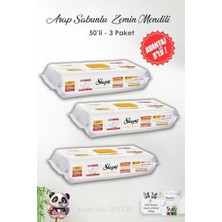 Assess Store 3 Adet Arap Sabunu Katkılı Mopa Uyumlu 4 Xlarge Yer Temizlik Havlusu 50'li ve Rosıe