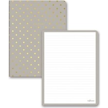 Assess Store Le Puantiyeli Mini Defter Çizgili Kum 14X20 cm